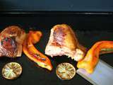 Poulet boucané (fumé) mariné au citron vert et piment doux à la plancha