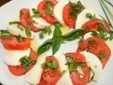 Salade caprese (Tomates mozzarella)
