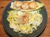 Salade d'endive aux noix de Saint Jacques