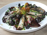 Salade Laitue barlach et anchois entiers