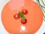 Velouté de tomate et basilic au mascarpone
