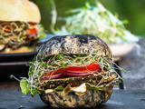 Black burger vegan aux haricots noirs