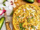 Frittata vegan courgettes & herbes aromatiques