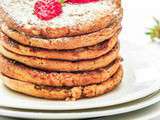 Pancakes vegan avoine, amandes et huile essentielle d’ylang-ylang