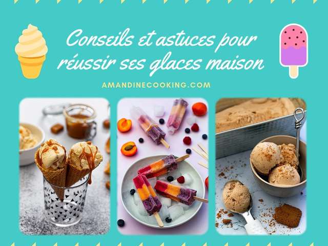 Recettes de Glaces Maison de Amandine Cooking