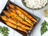 Carottes rôties au miel à l'air fryer