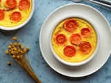 Clafoutis salé au chèvre et carotte