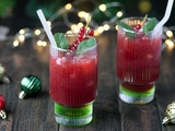 Cocktail de Noël: Amaretto, fraise et banane