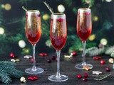 Cocktail de Noël au champagne et cranberry