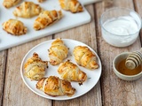 Croissants apéritifs au chèvre et miel