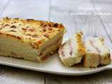 Croque-cake au jambon et fromage
