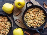 Crumble aux pommes et coings