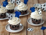 Cupcakes foot chocolat-vanille