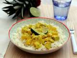 Curry de poulet au lait de coco et ananas