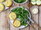 Flans de courgettes au parmesan
