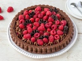 Gâteau au chocolat et framboises ultra gourmand