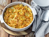 Gratin de pâtes crémeux au fromage