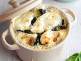 Gratin de ravioles aux épinards