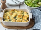 Gratin de tortellini aux épinards