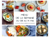 Menu de la semaine - Du 08 au 14 mai