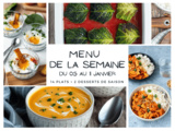 Menu de la semaine – janvier | Spécial légèreté après les fêtes