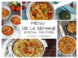 Menu de la semaine - Spécial rentrée