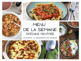 Menu de la semaine : Spéciale rentrée