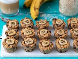 Mini muffins à la banane et beurre de cacahuète
