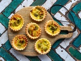 Mini quiche aux poireaux et curry