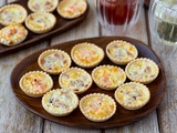 Mini quiches apéritives au Boursin – saumon fumé ou bacon