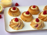 Moelleux au citron et framboises