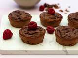 Muffins granola au chocolat et framboises