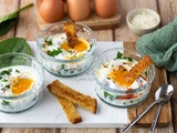 Oeuf cocotte aux épinards et chorizo