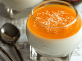Panna cotta noix de coco et coulis passion
