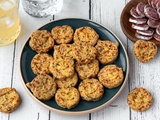 Sablés apéro au cheddar et oignons frits