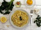 Spaghetti à l'ail, citron et persil