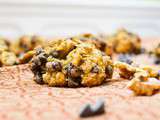 Cookies healthy : flocons d’avoine, noix, chocolat