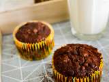 Muffins healthy : banane, chocolat, avoine