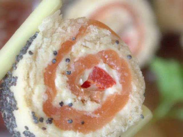 Amuse-bouches au saumon fumé et fromage frais - Les Food'Amour