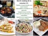 Batch cooking 32 : 5 repas faciles pour la semaine