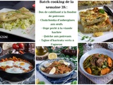 Batch cooking : 5 plats de saison pour la semaine 38