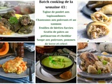 Batch cooking : menu d’automne aux poireaux et potimarron