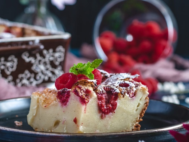 Recette Clafoutis aux Framboises facile - Les recettes de Clafoutis aux