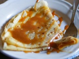 Crêpes au caramel beurre salé maison