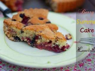 Gateau aux fruits rouges / Berry summer cake