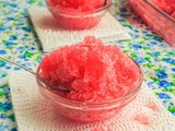 Granité au sirop de grenadine facile (recette d’été)