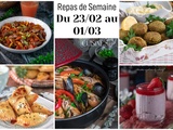 Menu complet semaine 9 : 7 plats maison + accompagnements et liste de courses