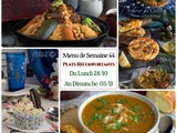 Menu de semaine 44 du 28/10 au 03/11