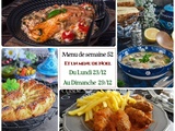 Menu semaine 52, avec un menu de Noel