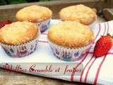 Muffins crumble et fraises